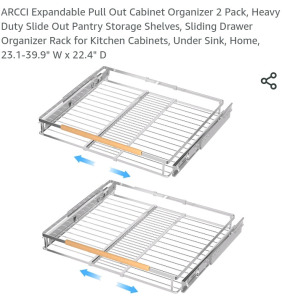 Expandable Pullout Cabinet Orginizer