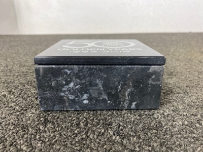 Commemorative Napa Enclosed Marble Box 4.25”x 4.25”x 2”