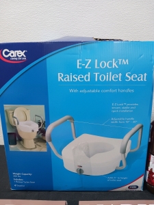 E-Z Lock Raised Toilet Seat And More