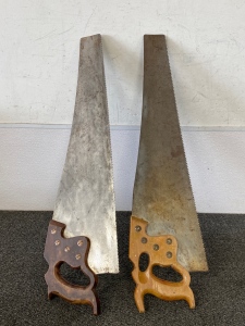 Pair Of 26” Vintage Hand Saws