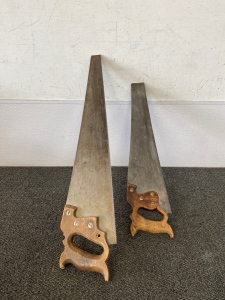 Pair of Vintage Hand Saws 26” and 20.5”