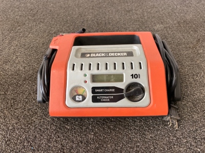 Black and Decker Battery Charger Powers On