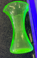 Vintage Uranium Glass Vase - 2