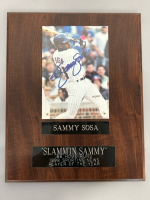 Sammy Sosa Autographed Plaque #652/ 5000