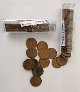 (2) Tube's Of Wheat Pennies- Assorted Years And Conditions