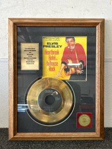 Special Edition Gold Plated Elvis Presley Record