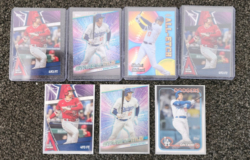 (7) Shohei Ohtani MLB Baseball Cards