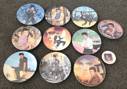 (11) Collectible Elvis Presley Plates