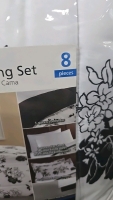 (1) Queen Size Mainstays 8-Piece Bedding Set - 3