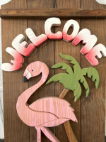 Flamingo Welcome Sign - 2