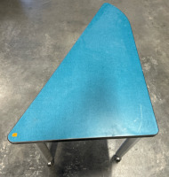 Blue Rolling Corner Table