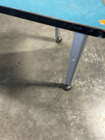 Blue Rolling Corner Table - 2