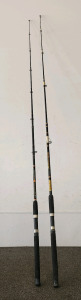 Southbend Eclipse And Montague MC7260 Fishing Poles- Heavy Action