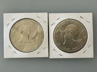 (2) 1976 Ike Dollars - 4