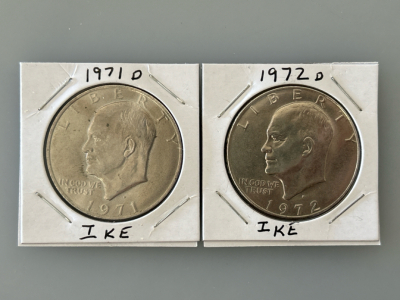 1971-D/ 1972-D Ike Dollars