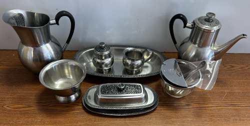 Metal Floral Dishset-EB