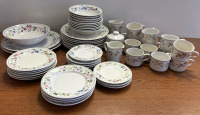 Beautiful 55 Piece Floral Dishset-EB