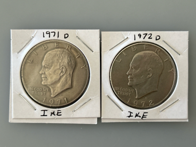 1971-D/ 1972-D Ike Dollars