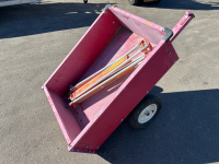 Small Utility Trailer, Pair of Metal Saw Horses and Surveyor Tripod Stand - 4