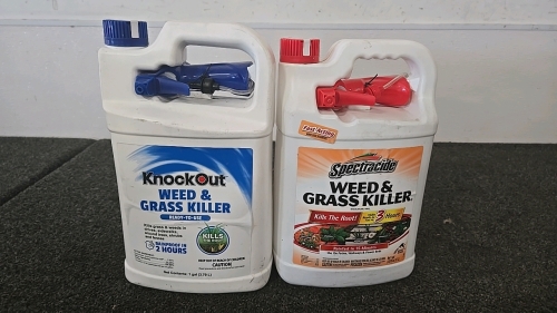 (1) Jug of Knock Out Weed & Grass Killer (1) Jug of Spectracide Weed & Grass Killer