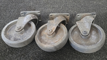 (1) Set of 3 Colson Brand Cart Wheels