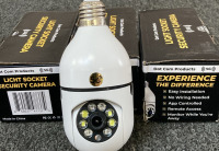 (3) LIGHT SOCKET SECURITY CAMERA, (2) MULTIFUNCTIONAL MOSQUITO KILLERS. (2) PLUG IN SOCKETS, (1) SOCKET EXTENSION. - 2