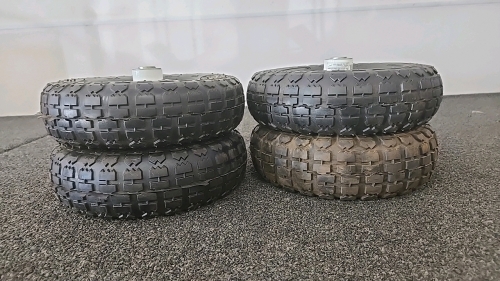 (1) Set of 4 10" Pneumatic Tires