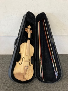 Kinglos Visual Arts Custom Made Violin And Case