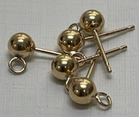 14k Gold Earing Posts For Jewelry Making Sizes 2mm To 4mm - 3