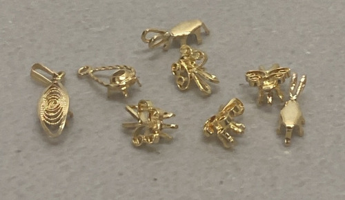 (8) 4mm-5mm Gold Filled Pendants