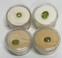 (22) Round And Oval Cut And Faceted Peridot Gemstones Sizes 10mm To 3mm - 3