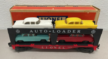 Lionel Trains #6414 Automobile Car W/ Cars Loaded In Original Box