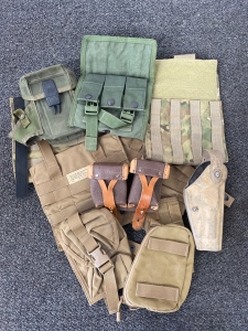 Assorted Side Plate Pockets, Holsters And More