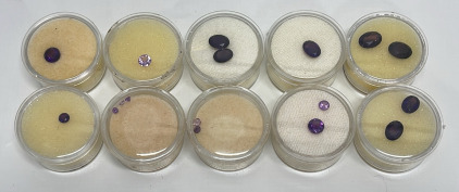 (17) Round And Oval Cut And Faceted Amethyst Sizes 7mm x 9mm To 2.5mm