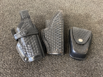 (3) Leather Holsters