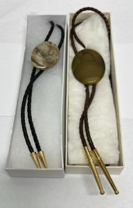 (2) Morrisonite Jasper Bolo Ties