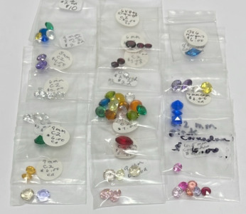 Big Lot Of Cut And Polished Cubic Zirconia Gemstones For Jewelry Making