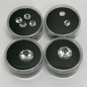 (8) Spinels Cut And Faceted Gemstones Sizes 14mm, 13.5mm, 7mm, 6.5mm