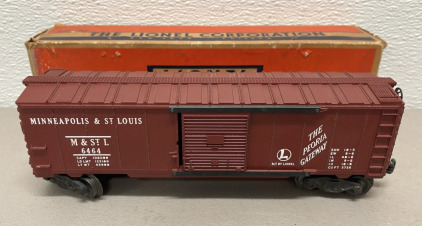 Lionel Trains #6464 Minneapolis & St. Louis Box Car W/ Original Box 1953-1956