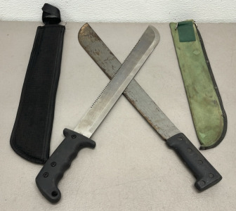 (2) Machetes W/ Sheaths