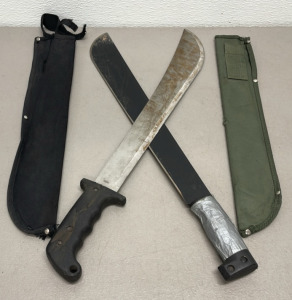 (2) Machetes W/ Sheaths