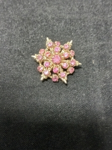 1. Vintage Pink Brooch Pin.