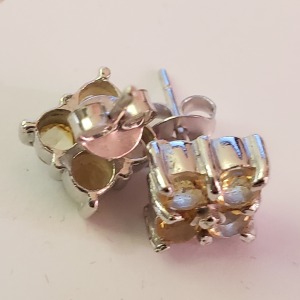 $100 Silver Citrine Earrings