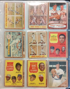 Binder Of Vintage 1961 Baseball Cards