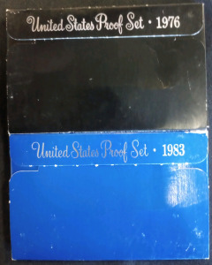 (1) United States Coin Proof Set 1983 (1) United States Coin Proof Set 1976