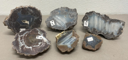 (6) Assorted Rock Specimens Great For Collectors (See Photos For Types)