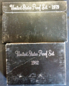 (1) United States Coin Proof Set 1979 (1) United States Coin Proof Set 1982