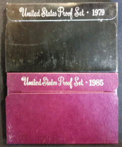 (1) United States Coin Proof Set 1979 (1) United States Coin Proof Set 1985