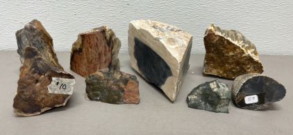 (8) Total Assorted Rock Specimens Great For Collectors (See Photos For Types)