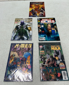 (4) Marvel Comics (1) DC Comic